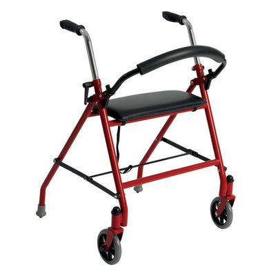 Two-wheeled rollator with 20.5" seat