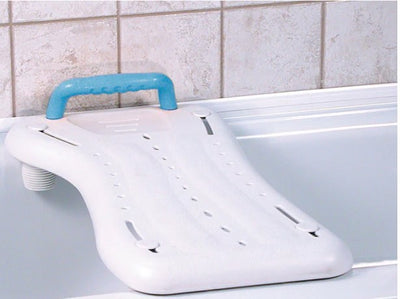 Adjustable bath board with handle