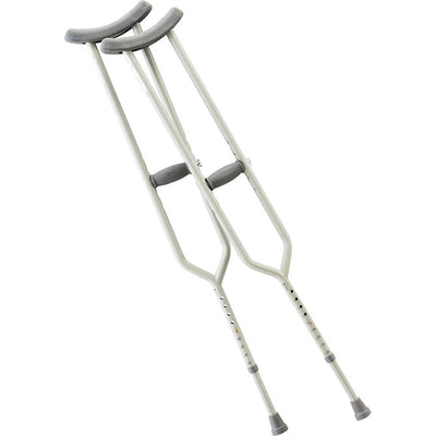 Adjustable aluminum crutches for adults and children
