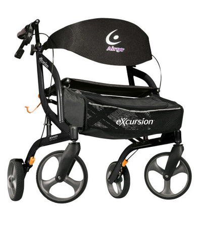 Airgo Excursion Extra-Wide Rollator Black Pearl