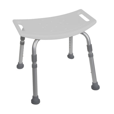 Backless aluminum bath bench